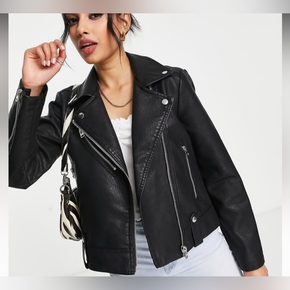 Zara Jackets & Blazers - Zara and Top Shop Jackets (Leather and Suede) and banana republic black camisole